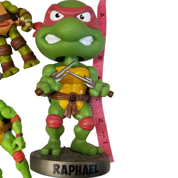 Teenage Mutant Ninja Turtles Action Figures Funko Bobblehead Raphael Bundle - Picture 2 of 11